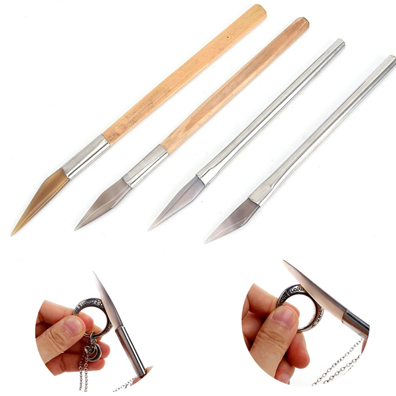 1 шт. полировальный нож для полировки агата с бамбуковой ручкой инструменты