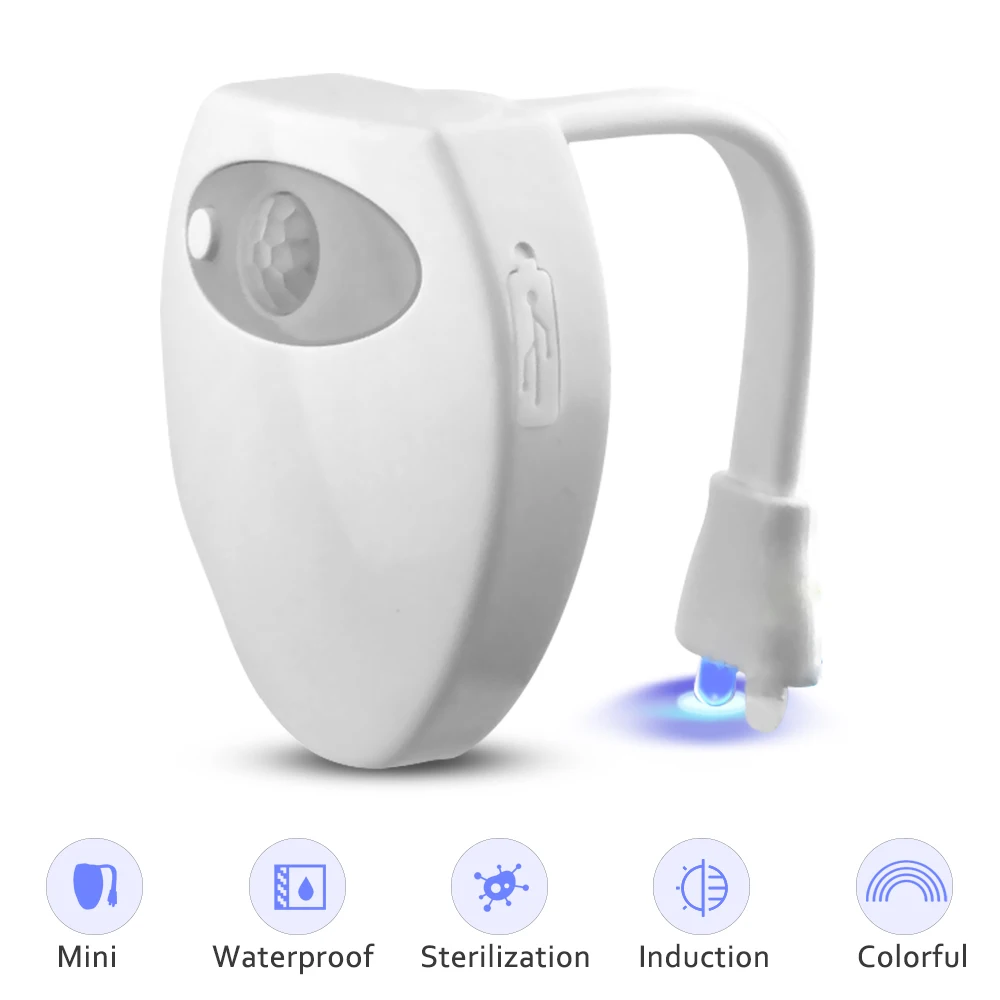 Умный стерилизующий УФ светильник для туалета светодиодная лампа с датчиком