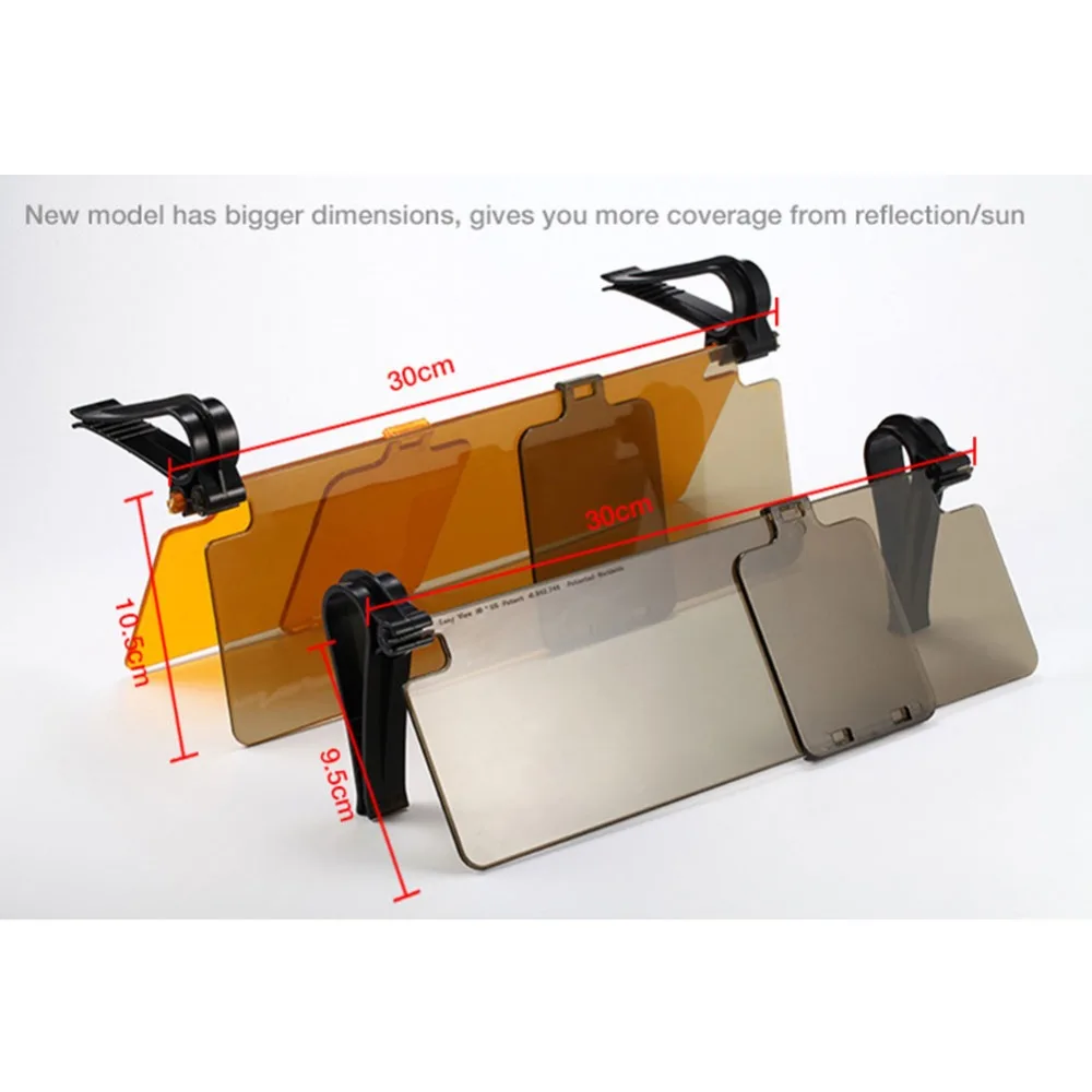 Откидной автомобильный солнцезащитный козырек очки для водителя День Ночь