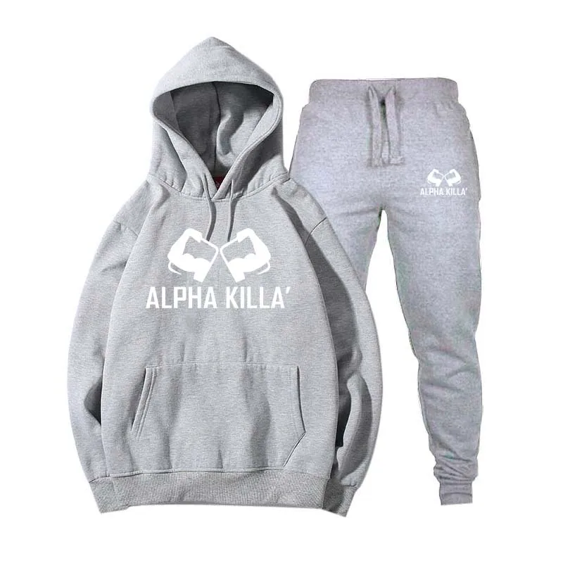 

2019 winter sports suit men's hoodie running jogging warm clothing fashion casual suit men's sweater sportswear