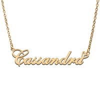 cassandra name tag necklace personalized pendant jewelry gifts for mom daughter girl friend birthday christmas party present
