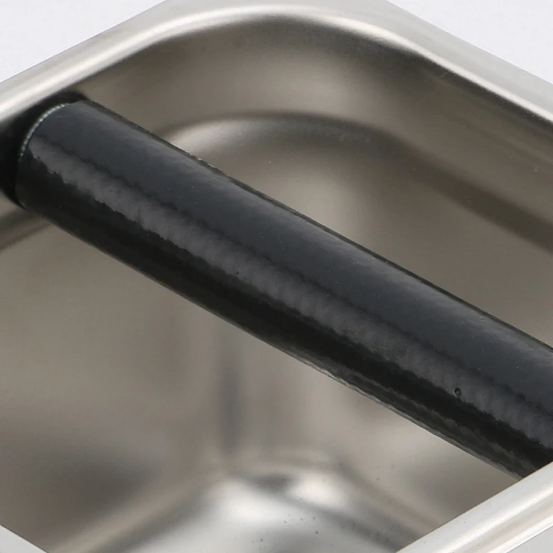 

Coffee Knock Box Stainless Steel Wood Coffee Grounds Container Box Barista Coffee Residue Bucket Grind Knocking Bucket