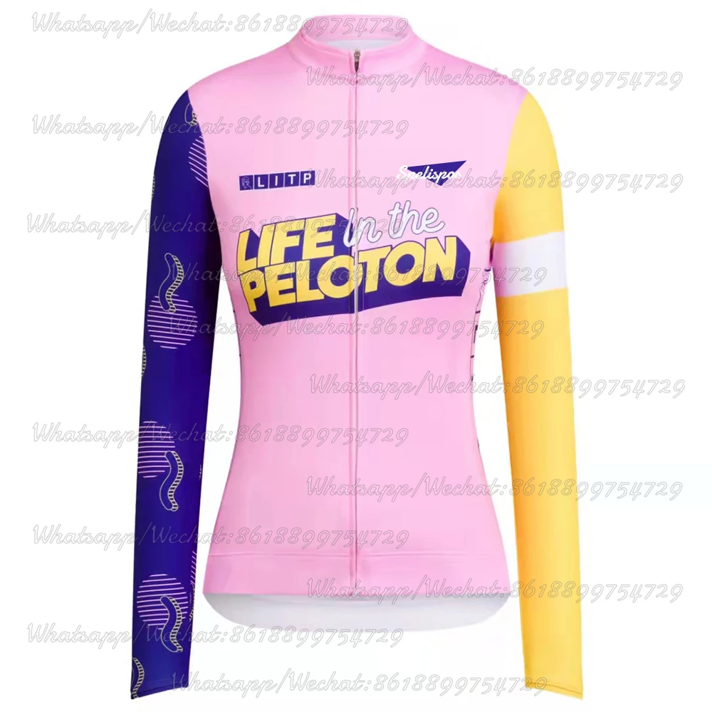 

Куртка для велоспорта LIFE IN THE PELOTON LITP, женская зимняя термокуртка на флисе, розовая велосипедная одежда, женская одежда для велоспорта