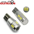 Eliteson 2 шт. T10 5630 10smd светодиодные сигнальные лампы для автомобиля поворота габаритные огни Canbus 6led, на танкетке, с боковой Обратный лампы W5W 194 168 5W5