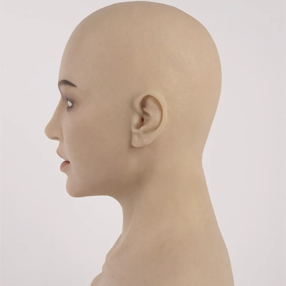 Реалистичная женская маска для перманентного макияжа KnowU с шеей силиконовая