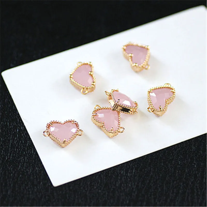 2pcs Korean Simple heart shape earrings women Genuine Sweet Double Hanging Drop Earrings For Girl Pendant Jewelry Accessories | Украшения и