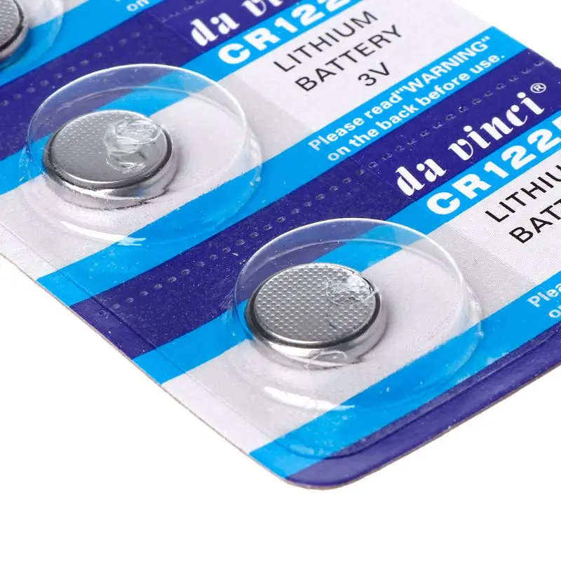 

5PCS Lithium Battery CR1225 Electronic Coin Cell Button Batteries 3V LM1225 BR1225 KCR1225 CR 1225 Watch Car Key Toy Remote