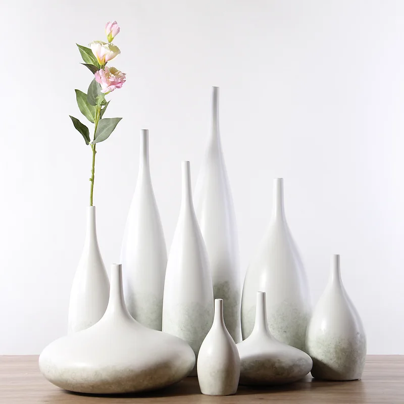 

Living room model room Nordic high-grade style soft home creative flower ceramic vase decoration insert dry flower wholesale