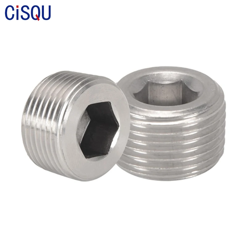 304 нержавеющая сталь Шестигранная гнездовая штепсельная вилка масляная пробка