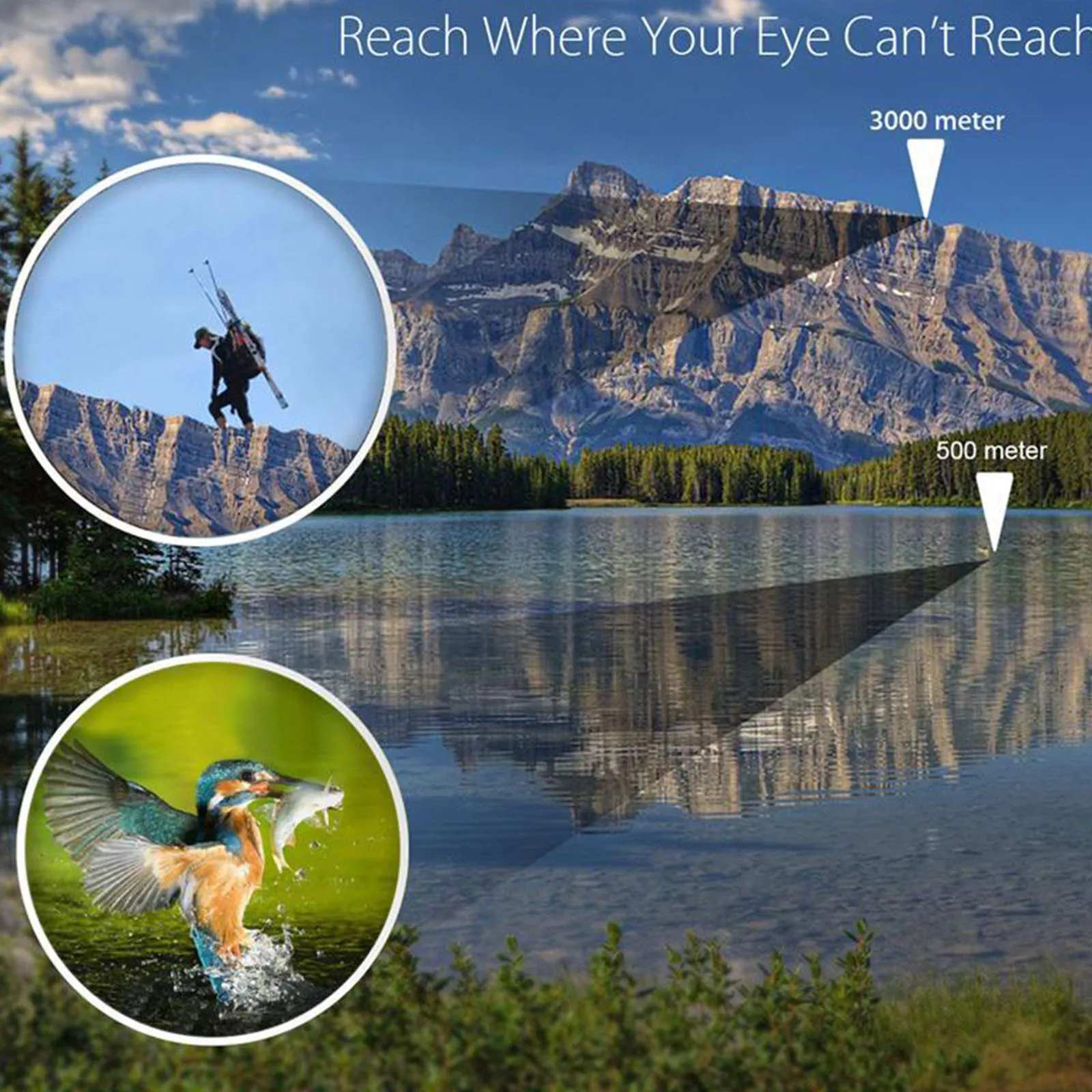 

Portable Night Vision Binoculars Telescope Waterproof High Clarity High Magnification Suit For Camping Hiking Bird Watching