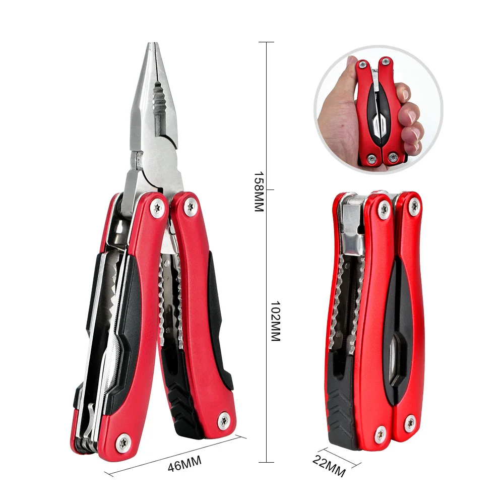 PRIVEST мульти инструмент складные плоскогубцы многофункциональный карманный