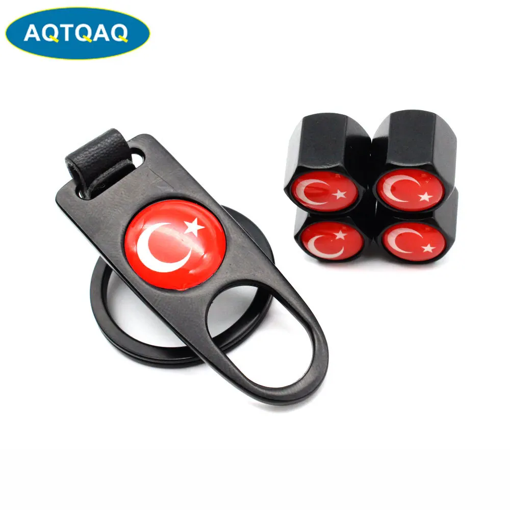 5 шт./компл. с турецким флагом Стиль Анти кражи ступицы колеса для автомобиля