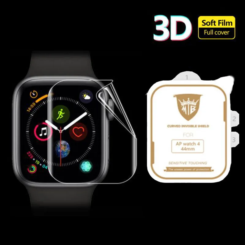 

3D Hydrogel Film Full Edge Cover Soft Screen Protector Protective For iwatch Apple Watch Series 2/3/4/5/6/SE 38mm 42mm 40mm 44mm