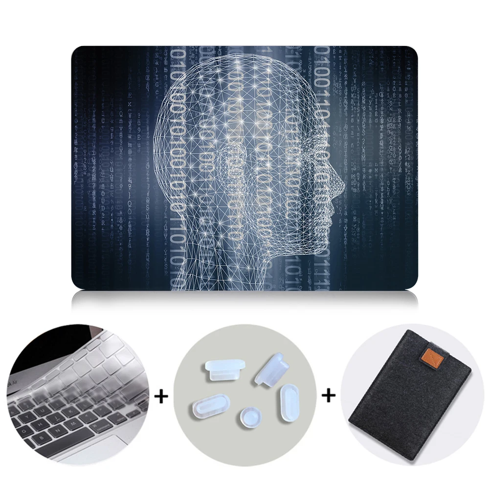 MTT для Apple Macbook Air Pro retina 11 12 13 15 дюймов чехол для ноутбука с сенсорной панелью ПК Жесткий Чехол таинственный хакер чехол для ноутбука - Цвет: MB09