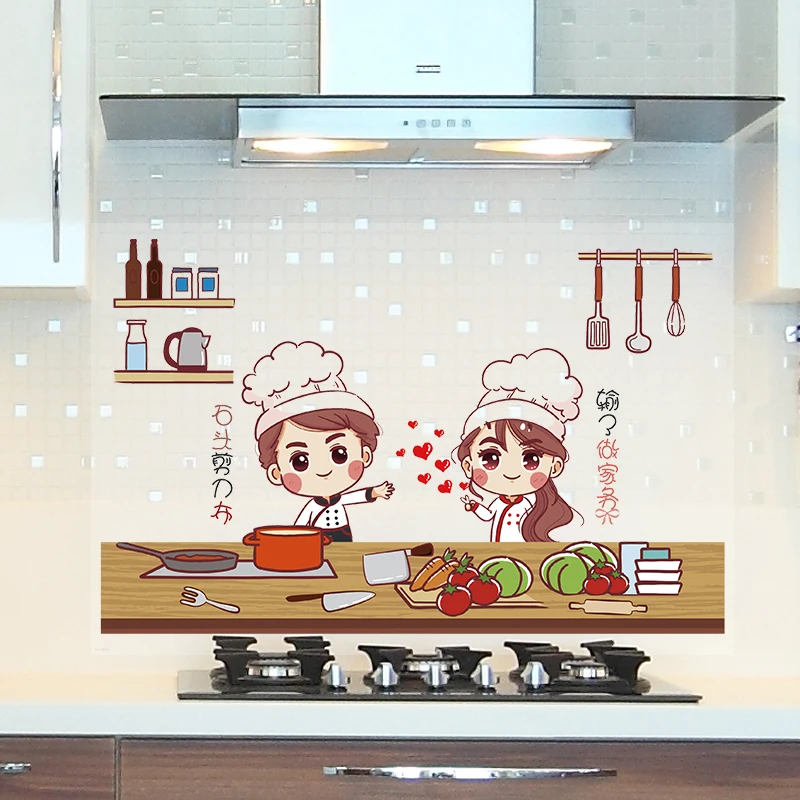 

Lovely Pig chef Wall Sticker Pvc Wall Stickers Art Wall Paper For Home Decor Living Room Bedroom Decoration Accessories Murals