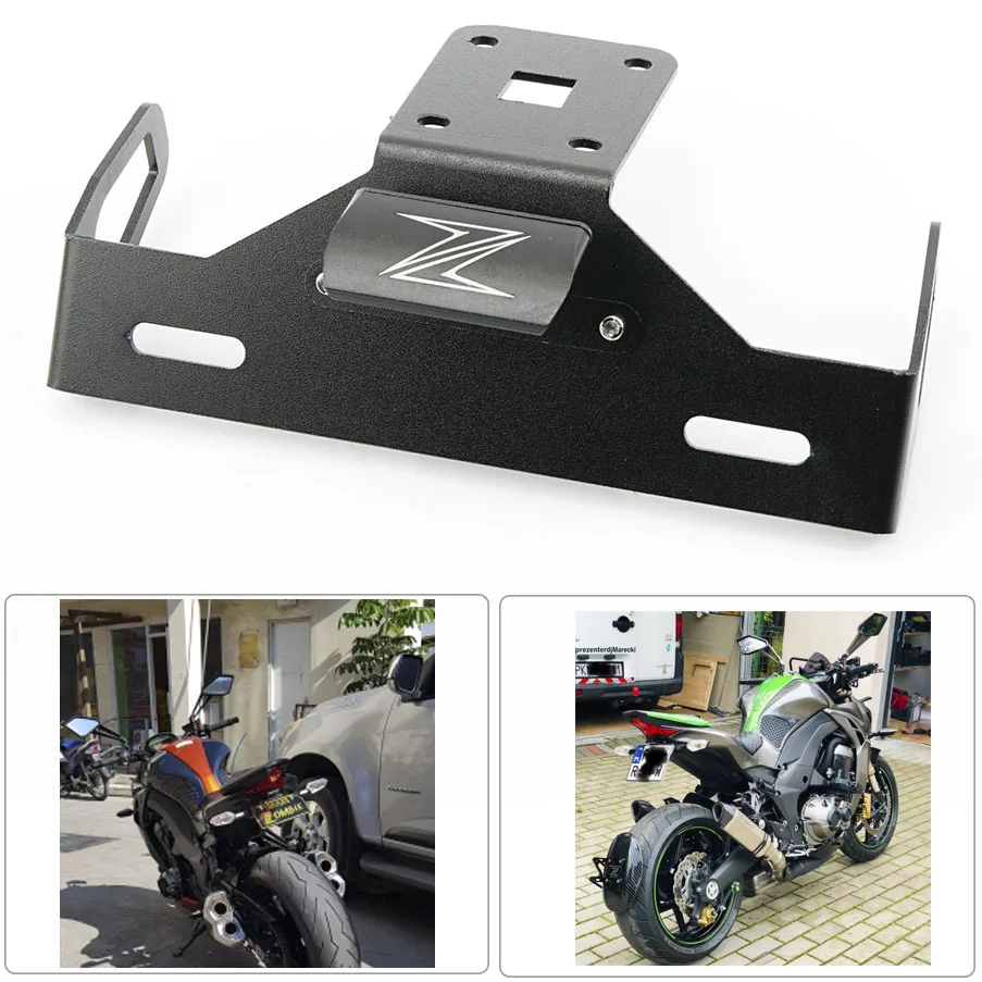 Держатель номерного знака мотоцикла Tidy для Kawasaki Z1000 2014 2015 2016 2017 2018 2019 светодиодный