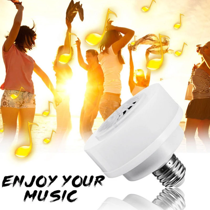 

E27 LED Wireless Bluetooth Bulb With SPEAKER Phone Music Control Color Changing Party Atmosphere Lamp Festival Lighting