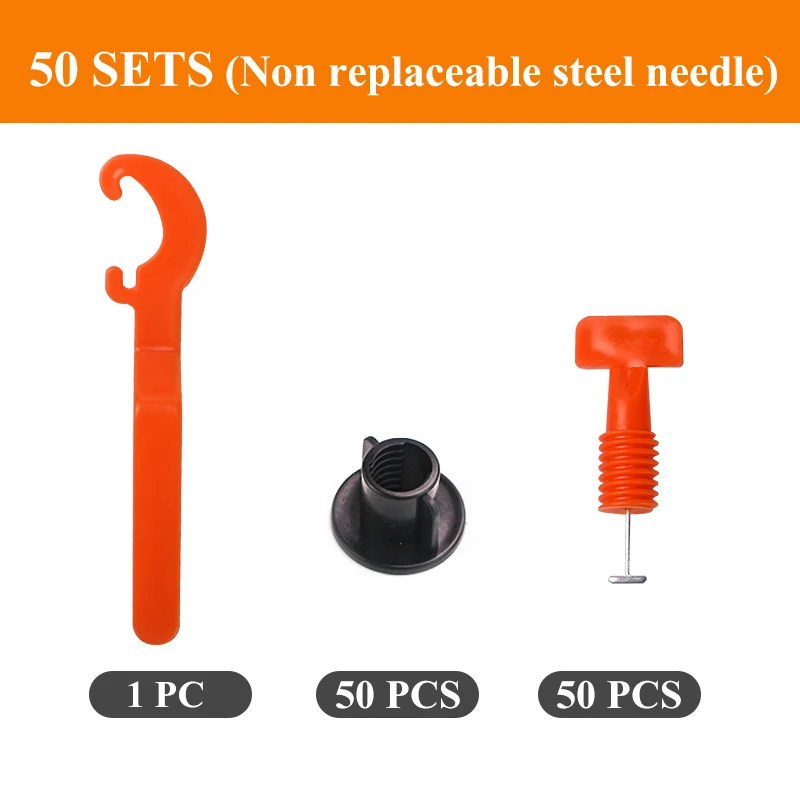 50pcs/set Level Wedges Tile Spacers For Flooring Wall Tile Spacer Carrelage Tile Leveling System Leveler Locator Spacers Plier