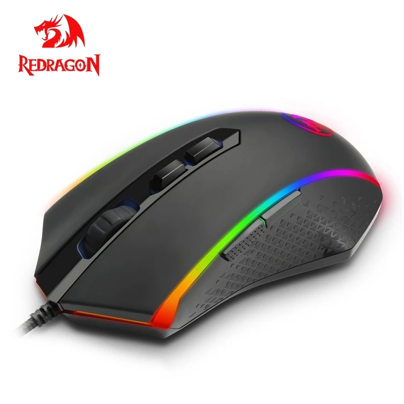 Проводная игровая компьютерная мышь Redragon CHROMA M710 USB 10000 точек/дюйм 8 кнопок 7 цветов