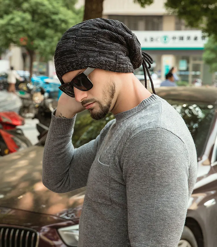 Зимняя шапка женская шапочка и плюшевая шерстяная осенняя зимняя мужская