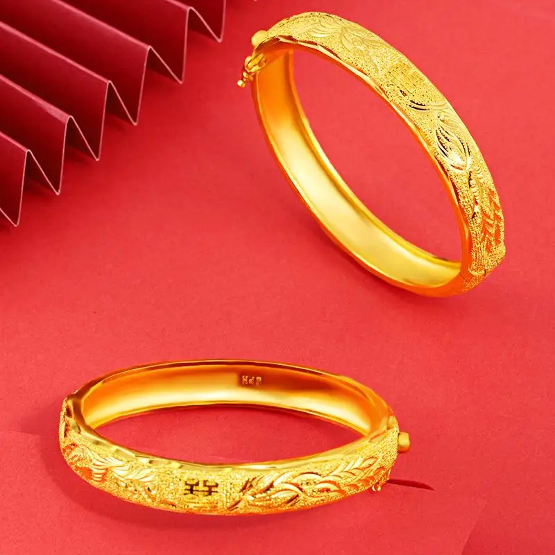 

Forever Not Fade 14K Gold Filled Bangles Jewelry for Women Fine Bizuteria Gemstone 14K Gold Jewelry Bangles for Girls Females