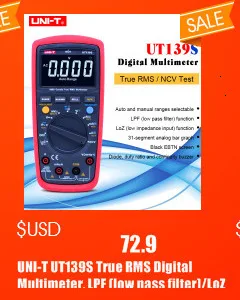 UNI-T UT120A/B/C карманный размер тип Цифровые мультиметры 4000 счетчик дисплей Автоматический диапазон непрерывности зуммер DC измерители напряжения тестеры