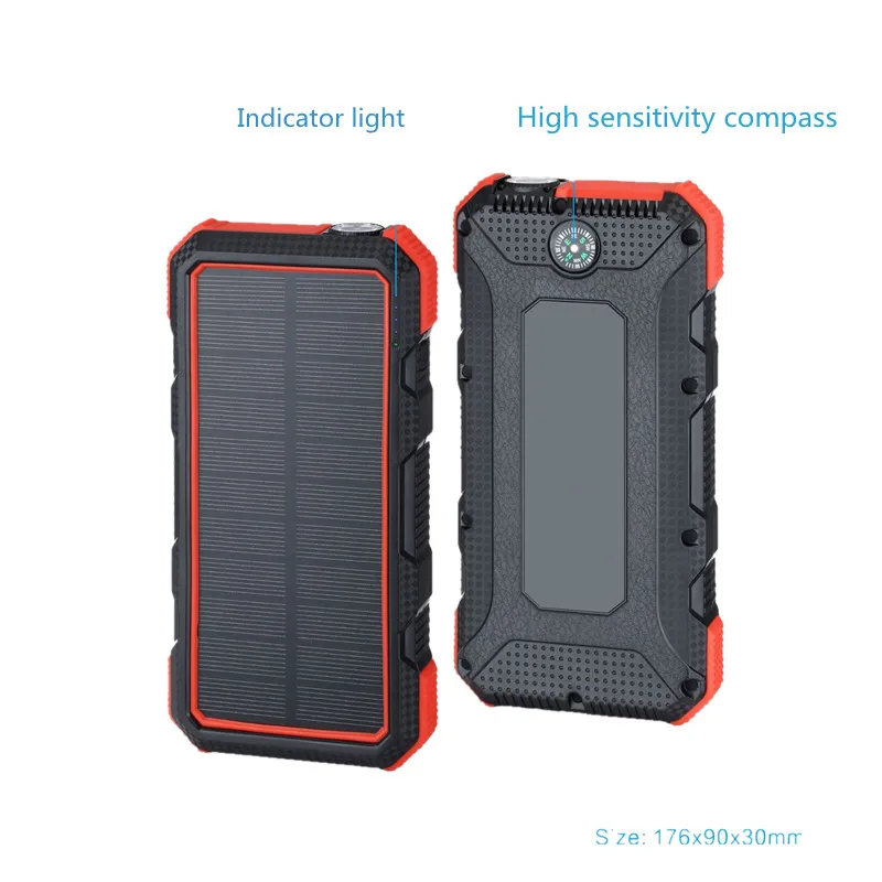 Корпус внешнего аккумулятора на солнечной батарее коробка DIY два USB комплекта