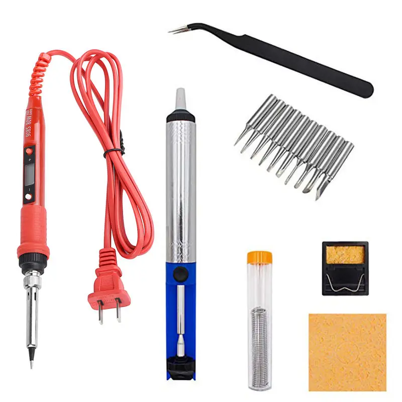 Паяльные инструменты с регулируемой температурой 220 В 80 Вт ЖК-дисплей сварочные