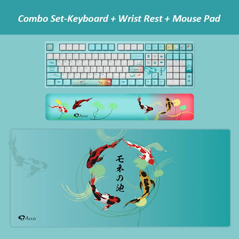 

Original AKKO Monet Pond Wired Mechanical Gaming Keyboard 87 98 108 Keys PBT Computer Gamer Type-C Pink Blue Orange Switch