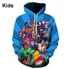 Шипы 2021 Shooter Bea and Star, детские топы, одежда для девочек и мальчиков, Свитшот в стиле Харадзюку, Детская ворона и звезды, 3d Толстовка