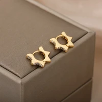 minimalist sunflower earrings for women girl stainless steel sunflower earring wedding party jewelry gift accessories