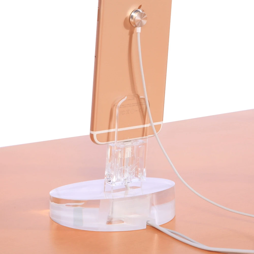 High quality rounded acrylic mobile phone display stand for apple retail store experience | Mobile Phone Holders & Stands