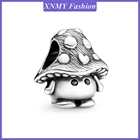 XNMY новые оригинальные серебряные бусины в виде грибов, соответствуют европейским размерам, ювелирные изделия в подарок