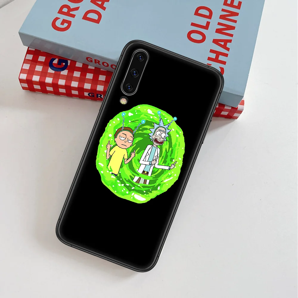 

Funny Ricks Cartoon mortys Phone Case For Samsung Galaxy A 3 5 7 8 10 20 20E 21S 30 30S 40 50 51 70 71 black Cover Pretty Etui