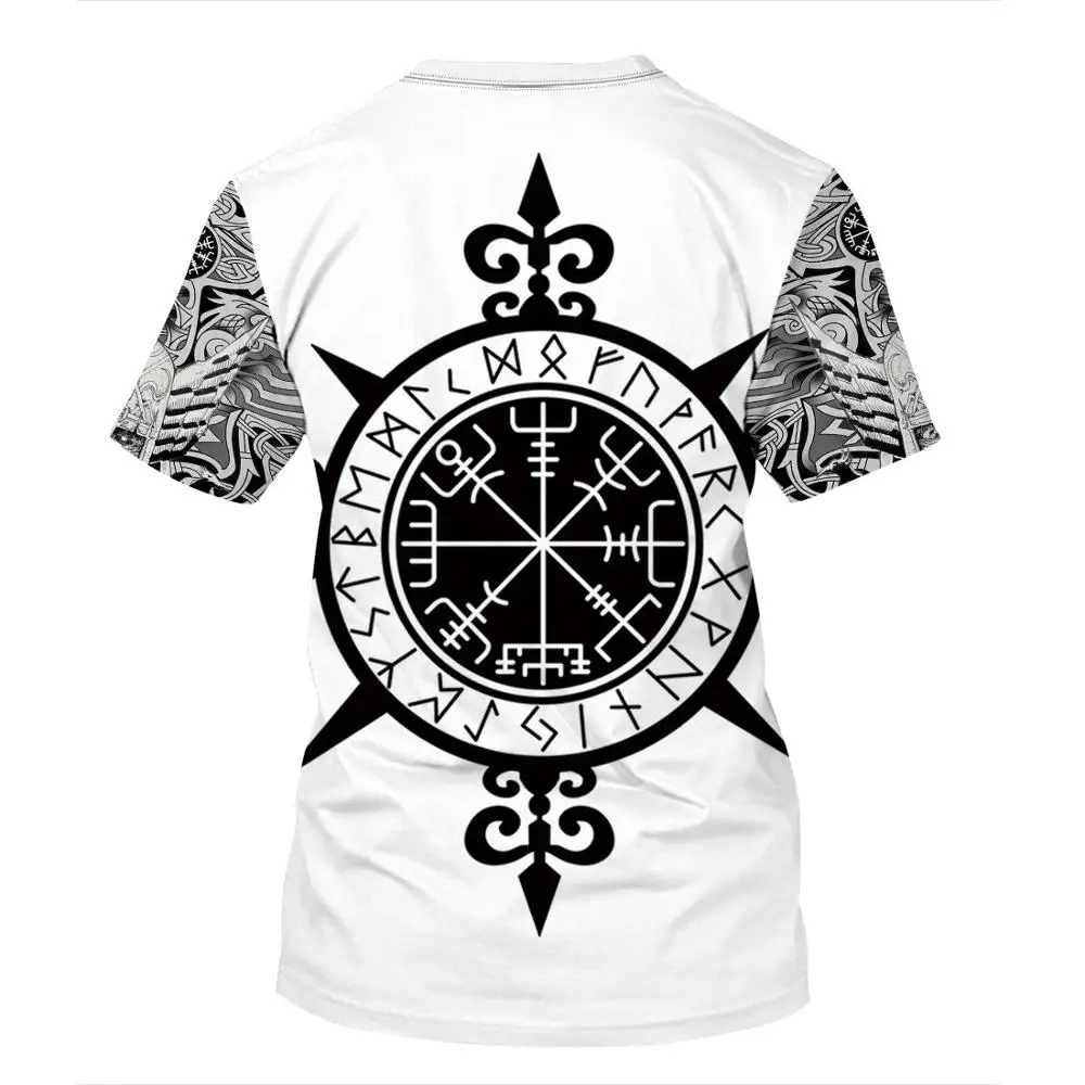 

2021 Men's Viking T Shirt Cool Valhalla Odin T-shirt Ragnar Lothbrok Tee Short Sleeves Printed Hip Hop Tshirt Trend Summer Tops