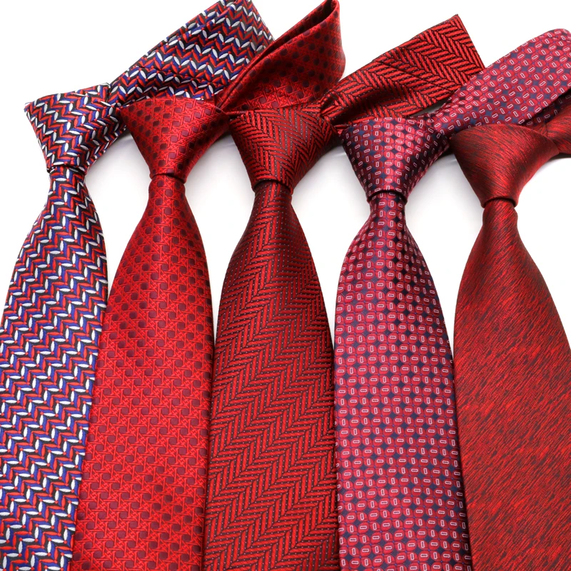YISHLINE 2020 Новинка Классические мужские галстуки 8 см Paisey красные мужские галстуки на шею галстук деловой, для жениха свадебный галстук вечерн...