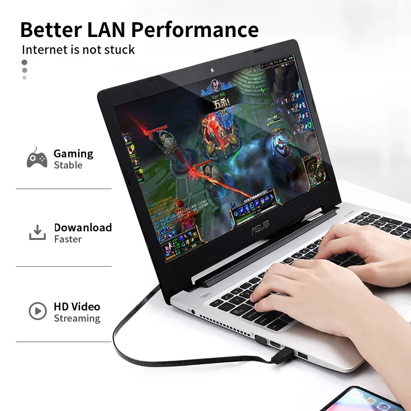 1 Гбит/с Cat6 плоский Ethernet кабель Rj45 модем маршрутизатор сетевой патч-корд м 3 Cat 6 Lan