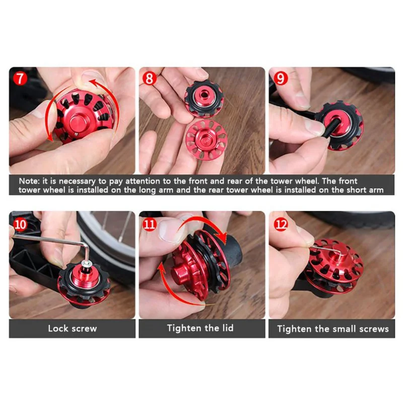 

Bike Chain Guide Shift Derailleur Single-Disc 2/3/6 Speed Chainring Tensioner Guide Wheel Rear Brompton Inner Outer Stabilizer