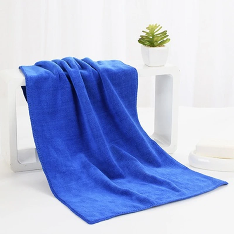 

2PCS Microfiber Drying Beach Swim Sport Bath Towel Sheet Home Textile Car Wash Bathroom Bath Towel Car Accessories