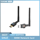 TEROW 600 Мбитс USB WiFi адаптерприемник двухдиапазонный 5,8 ГГц + 2,4 ГГц USB2.0 высокоскоростная 2 дБи антенна RTL8811CU для ноутбука и настольного компьютера