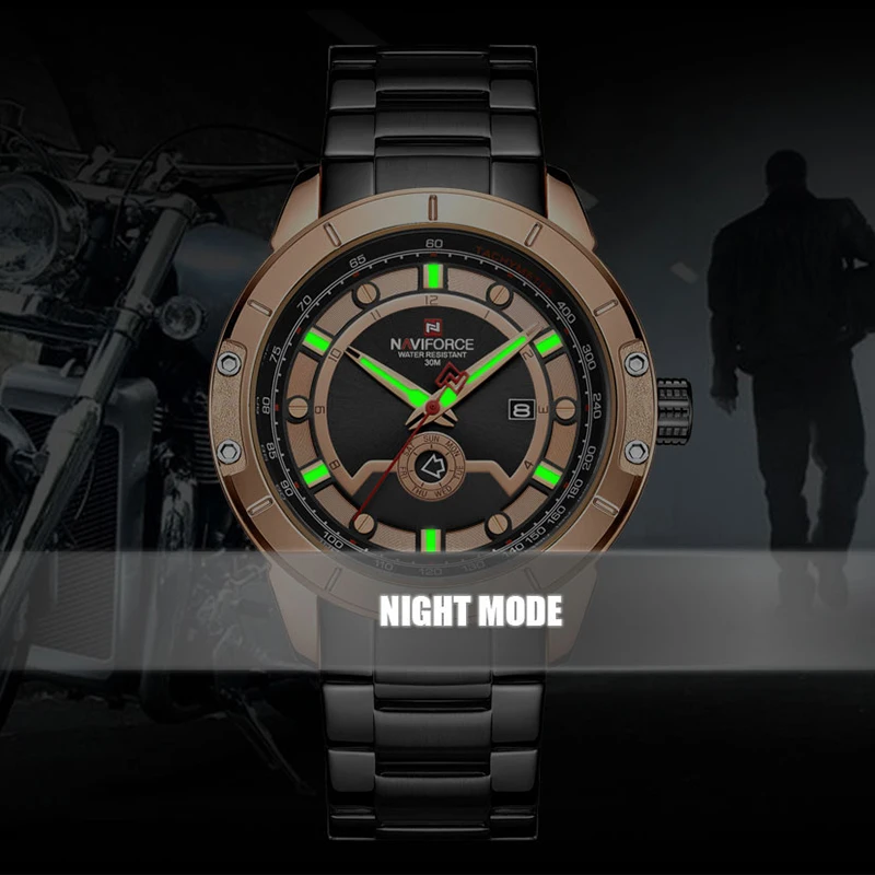 

NAVIFORCE Top Brand Luxury Men Watches Quartz Watch Mens Military Fashion Chronograph Sports Wristwatch Clock Relogio Masculino
