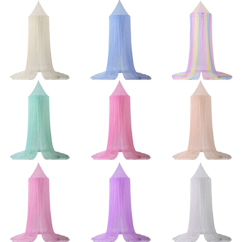 

Baby Kids Bed Mesh Yarn Canopy Bedcover Mosquito Net Curtain Dome Hanging Tent Room Decoration