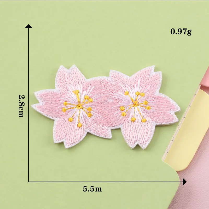 

Flower Clothes Patch Clothing Accessories Badge Ornament Accessories Self-Adhesive Embroidered Cloth Stickers Sewing Supplies