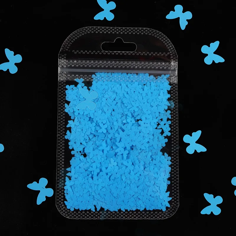 

Butterfly Resin Filler Glitter Fluorescent Flakes Clay Slime Filler Filling for Epoxy Resin Silicone Mold Craft Making DIY