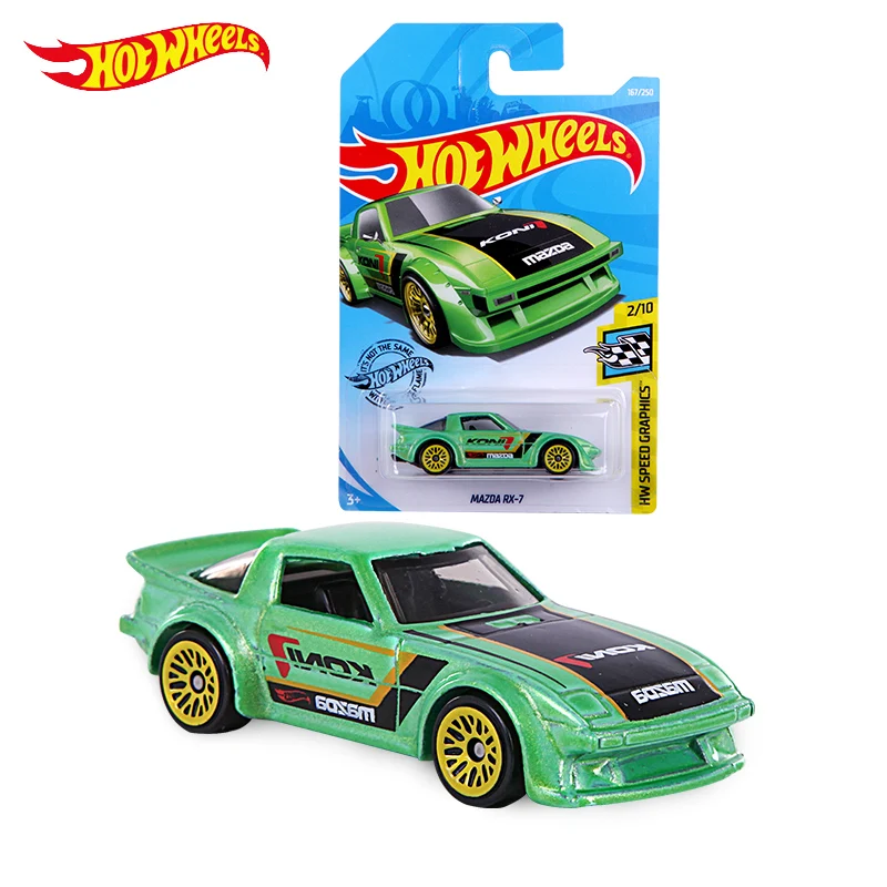 Hot wheels 1: 64MAZDA sedan(MAZDA RX-7)(гоночный автомобиль) hw speed graphics Коллекционное издание металлическая литая модель автомобиля