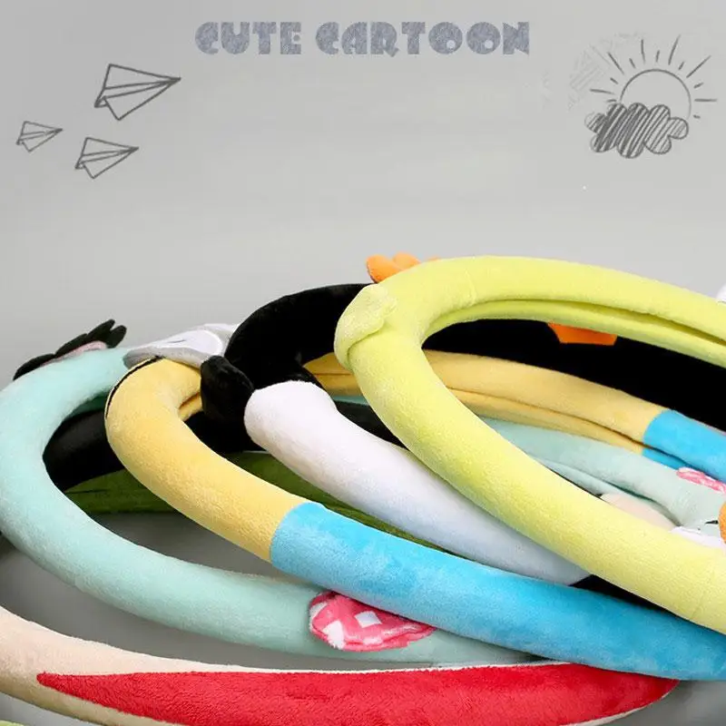 Универсальный чехол на руль с изображением животных из мультфильмов