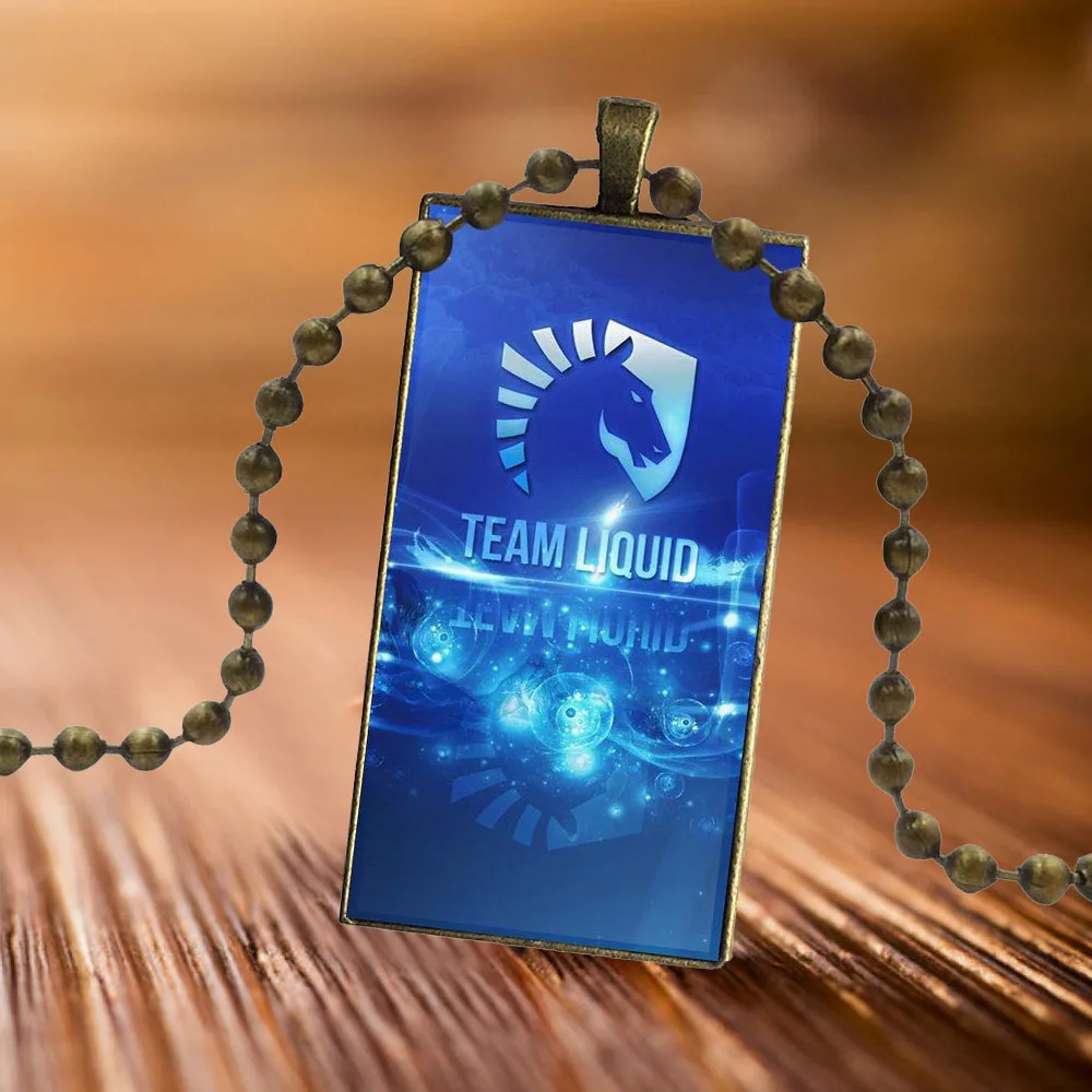 Ожерелье с подвеской-кабошоном для женщин и мальчиков прямоугольное модное