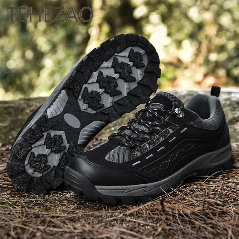 

Spring Men Hiking Shoes Wear-Resistant Tough and Not Easy To Loose Non-Slip Lightweight and Fashionable Outdoor Casual Shoes