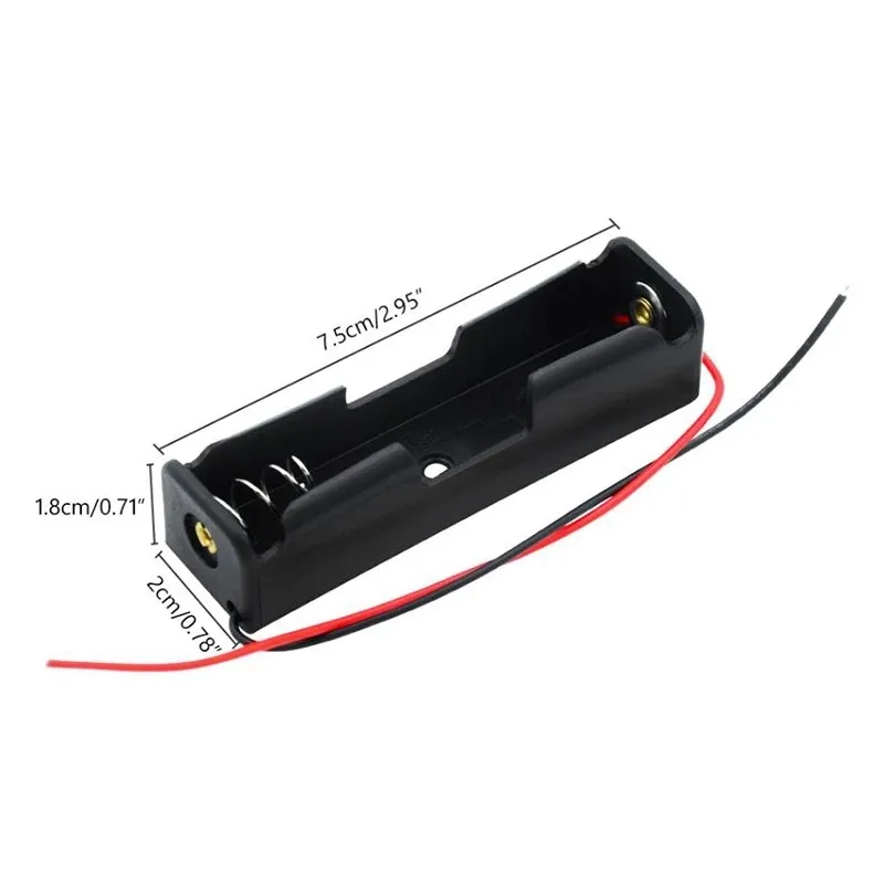

1 Section/2 Section/3 Section/4 Section Battery Box With Protective Plate PP Soft Glue Battery Case 1PC Black
