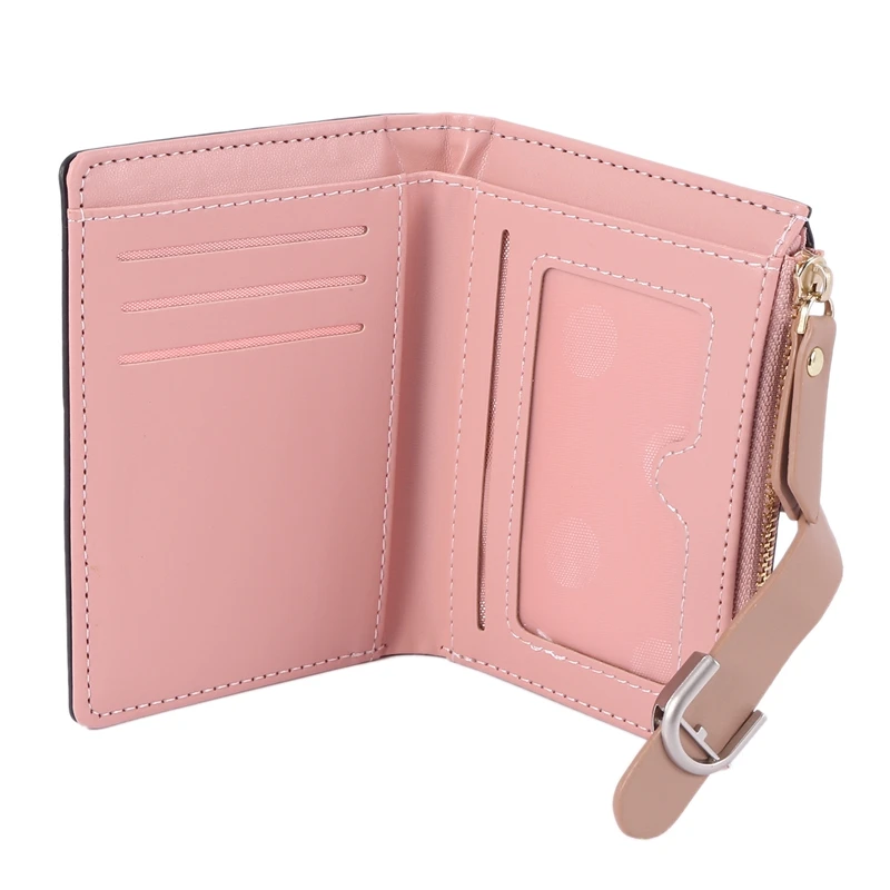 

Women's Fashion Wallet Multi-Card Slots ID Card Holder Short Bifold Soft Clutch Bag
